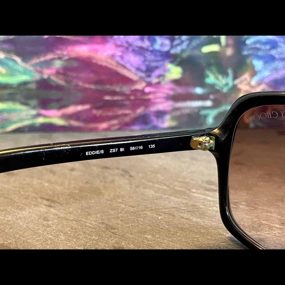 Jimmy Choo Tortoise Shell Square Framed Sunglasses - image 3